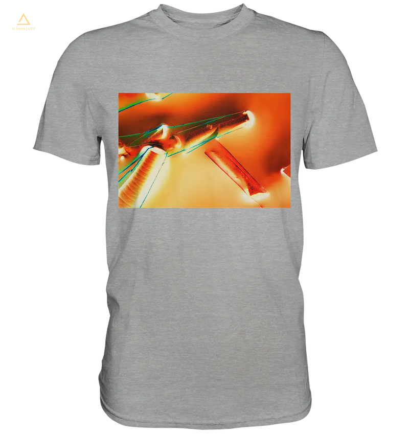 Mikrokristall Design Shirt mit Alaun mit Öl Design – echte Mikrofotografie