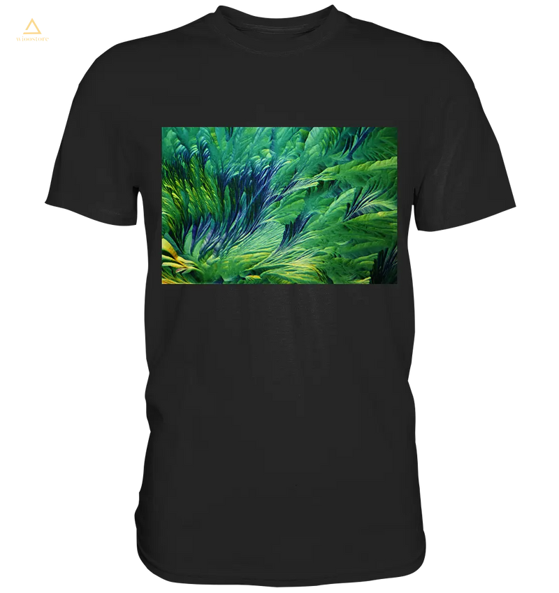 Mikrokristall Design Shirt mit Beta Alanin und L-Glutamin Design – echte Mikrofotografie