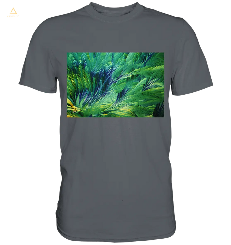Mikrokristall Design Shirt mit Beta Alanin und L-Glutamin Design – echte Mikrofotografie