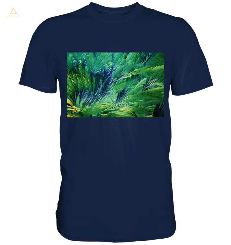 Mikrokristall Design Shirt mit Beta Alanin und L-Glutamin Design – echte Mikrofotografie