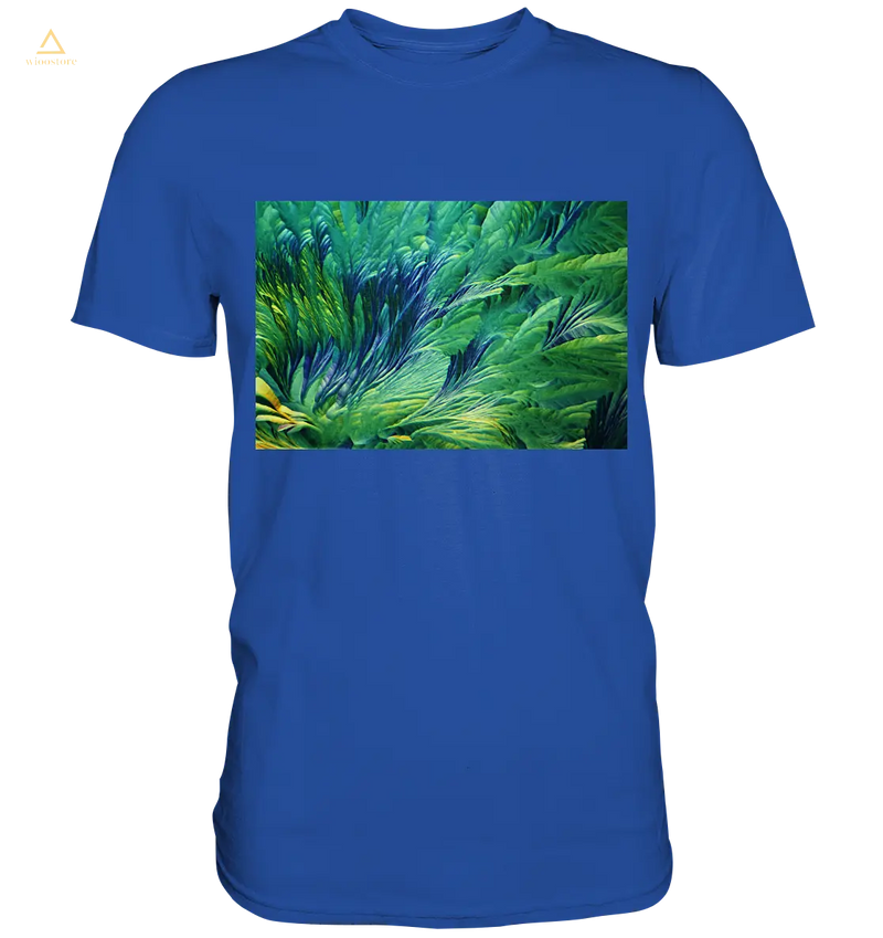 Mikrokristall Design Shirt mit Beta Alanin und L-Glutamin Design – echte Mikrofotografie