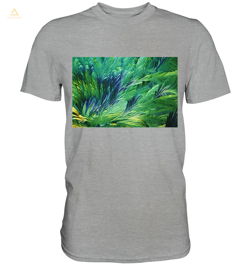 Mikrokristall Design Shirt mit Beta Alanin und L-Glutamin Design – echte Mikrofotografie