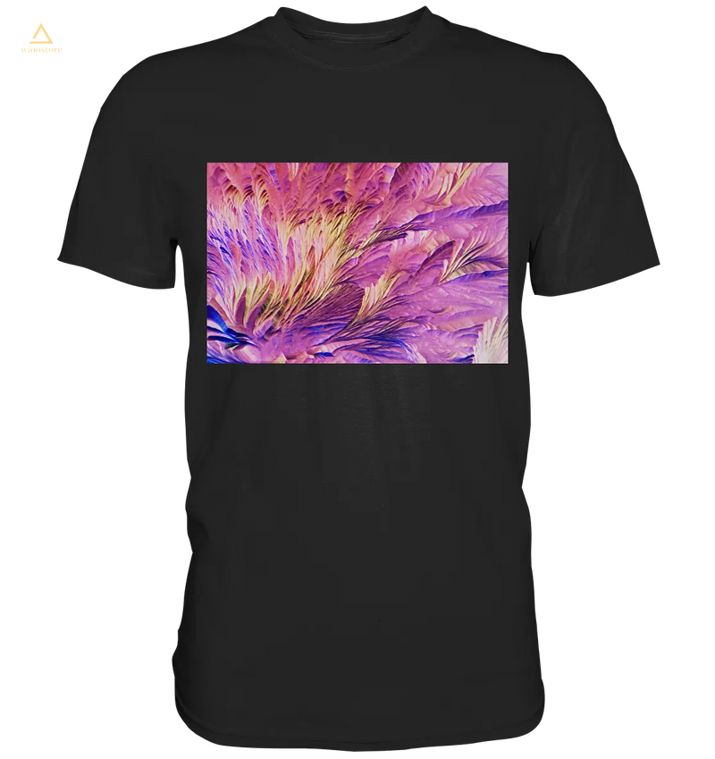 Mikrokristall Design Shirt mit Beta Alanin und L-Glutamin Design – echte Mikrofotografie