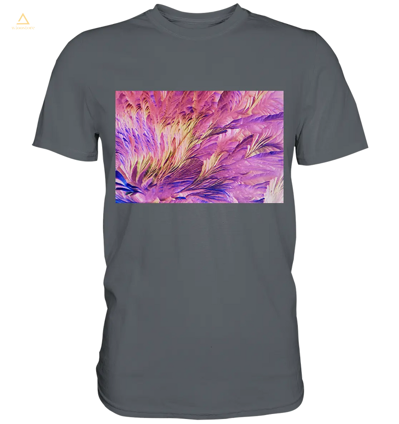 Mikrokristall Design Shirt mit Beta Alanin und L-Glutamin Design – echte Mikrofotografie