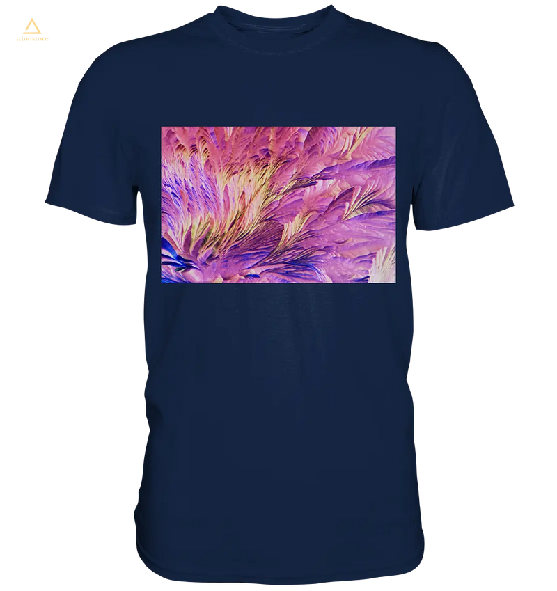 Mikrokristall Design Shirt mit Beta Alanin und L-Glutamin Design – echte Mikrofotografie