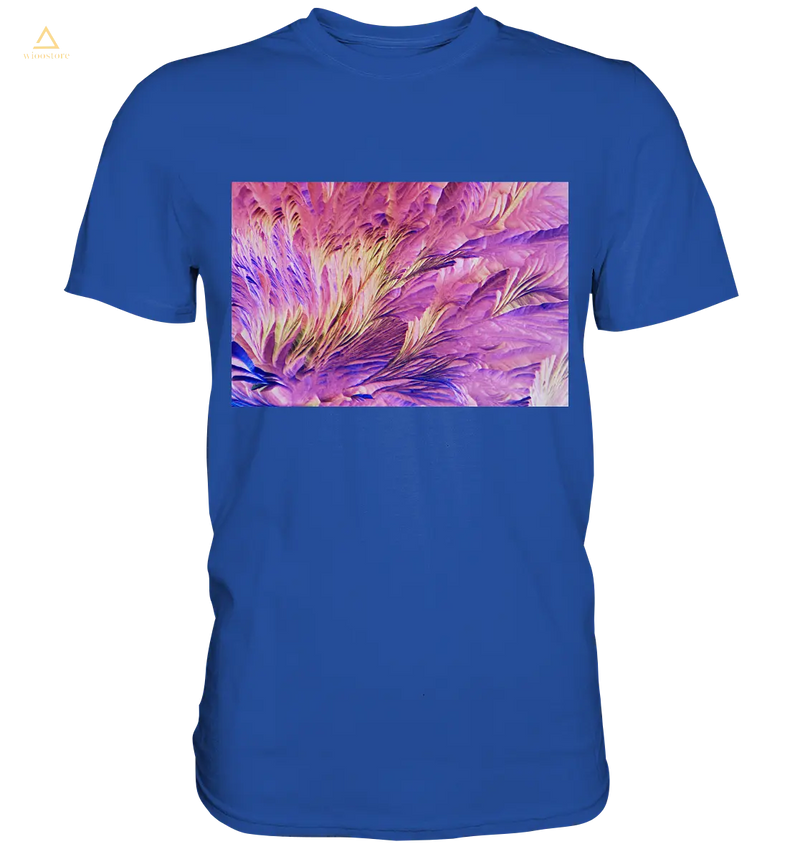 Mikrokristall Design Shirt mit Beta Alanin und L-Glutamin Design – echte Mikrofotografie