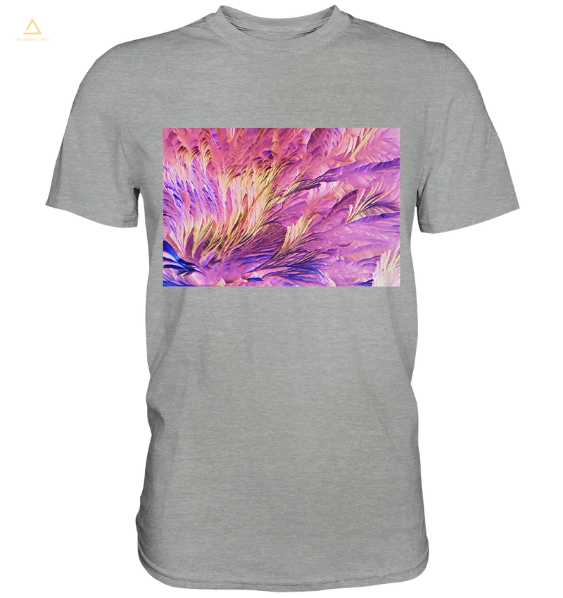 Mikrokristall Design Shirt mit Beta Alanin und L-Glutamin Design – echte Mikrofotografie