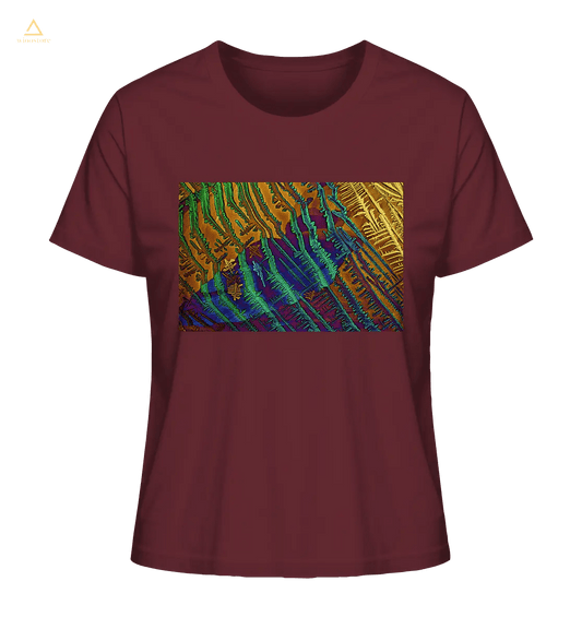 Mikrokristall Design Organic Shirt aus 100 % Bio-Baumwolle . Caesiumchlorid mit Kupfersulfat