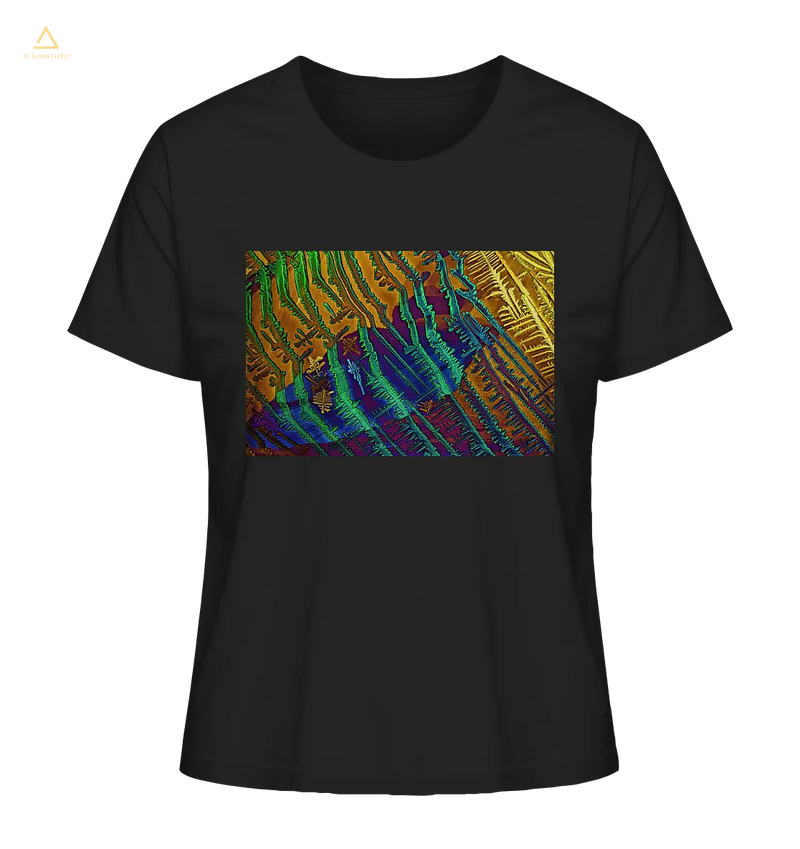 Mikrokristall Design Organic Shirt aus 100 % Bio-Baumwolle . Caesiumchlorid mit Kupfersulfat