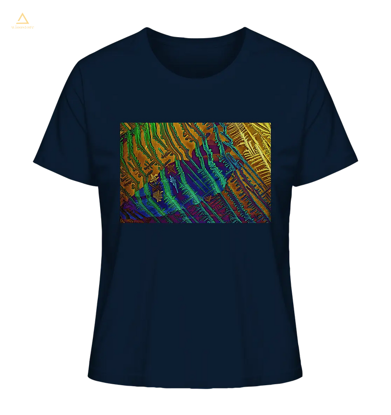 Mikrokristall Design Organic Shirt aus 100 % Bio-Baumwolle . Caesiumchlorid mit Kupfersulfat