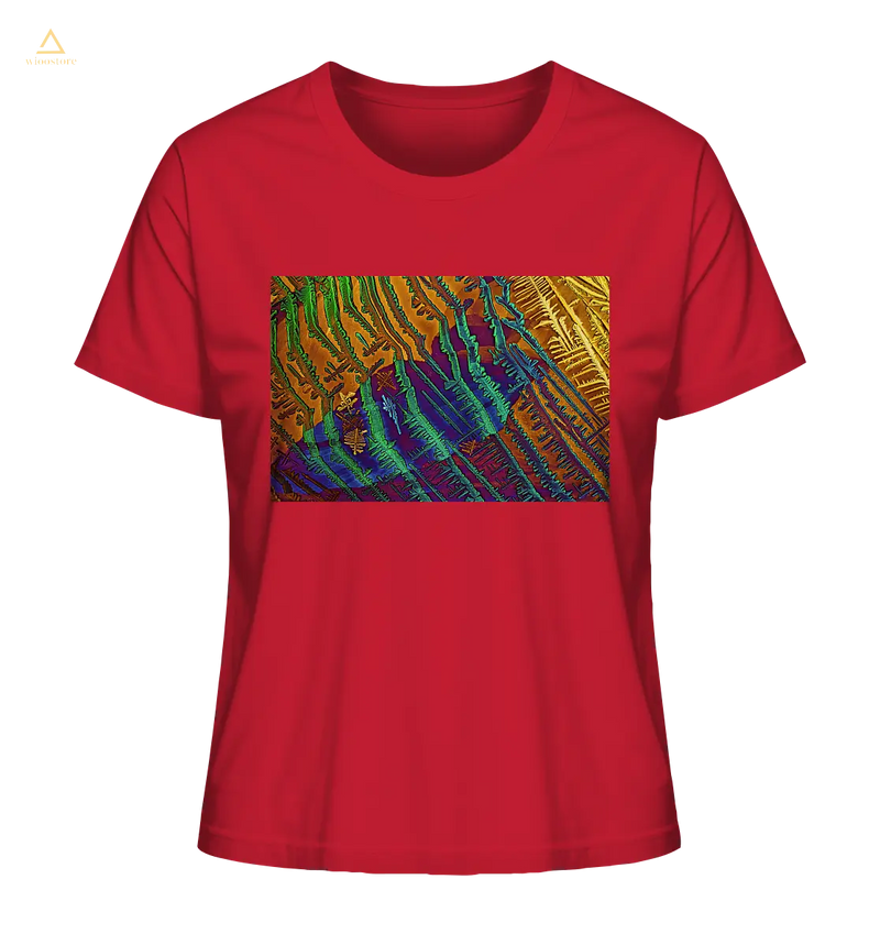 Mikrokristall Design Organic Shirt aus 100 % Bio-Baumwolle . Caesiumchlorid mit Kupfersulfat