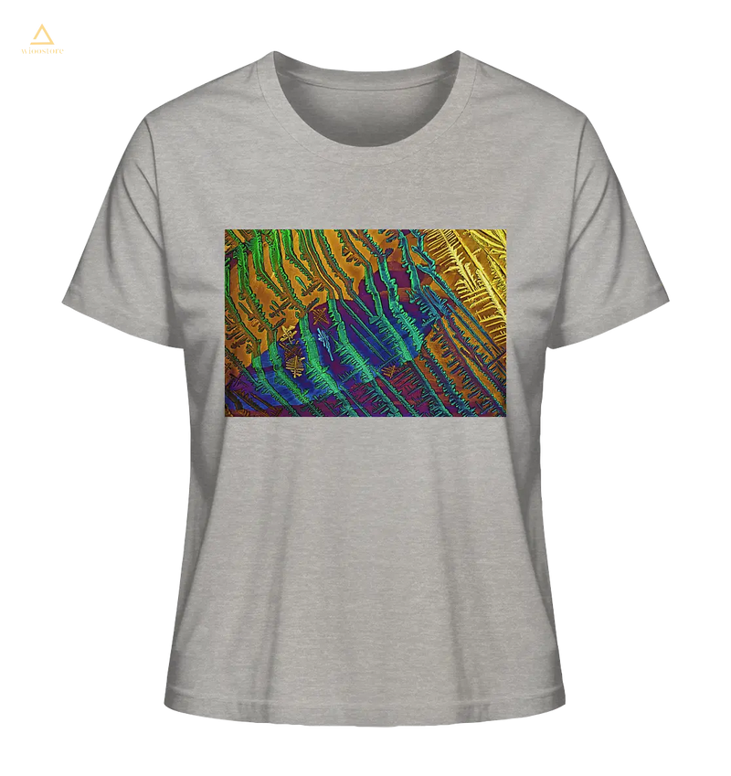Mikrokristall Design Organic Shirt aus 100 % Bio-Baumwolle . Caesiumchlorid mit Kupfersulfat