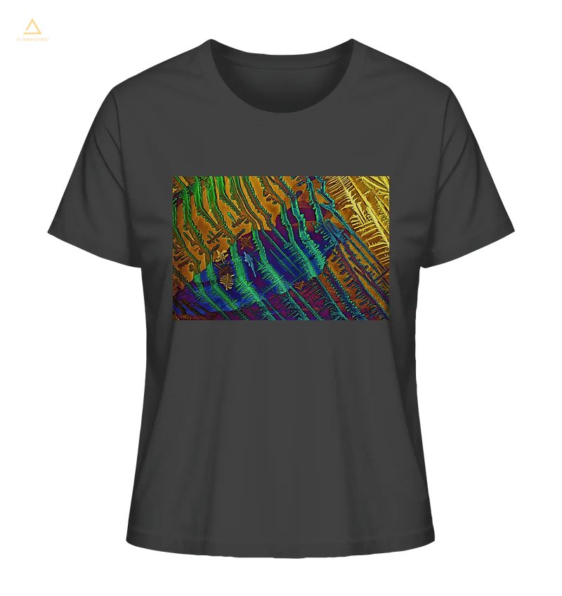 Mikrokristall Design Organic Shirt aus 100 % Bio-Baumwolle . Caesiumchlorid mit Kupfersulfat