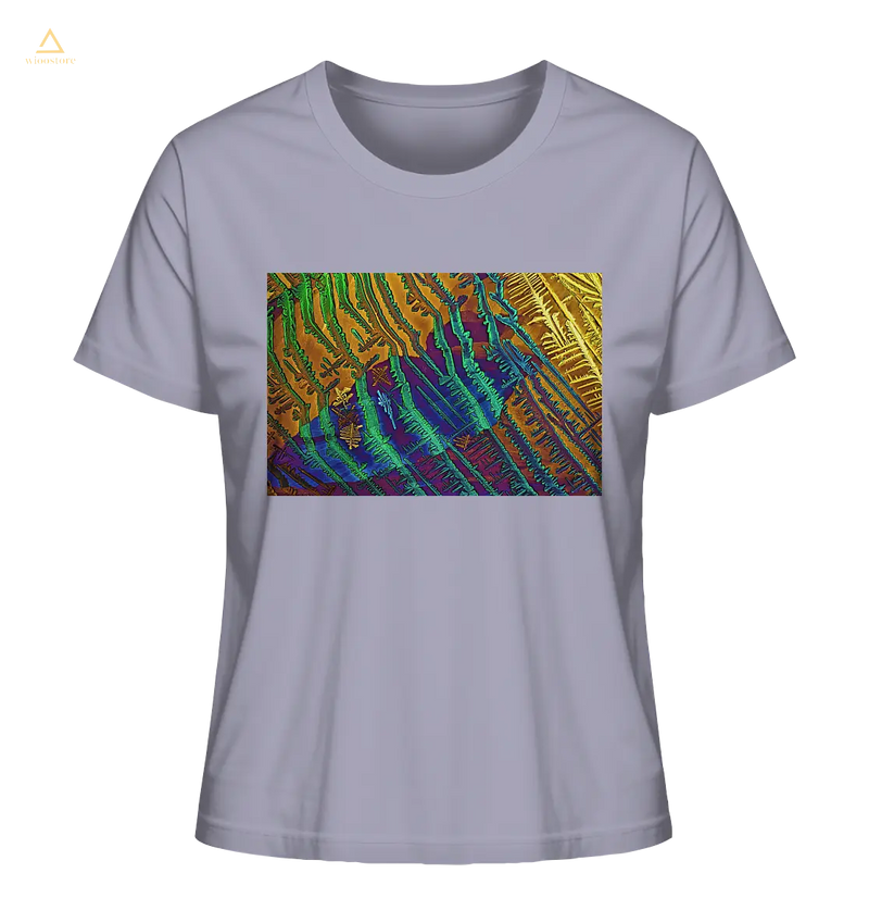 Mikrokristall Design Organic Shirt aus 100 % Bio-Baumwolle . Caesiumchlorid mit Kupfersulfat