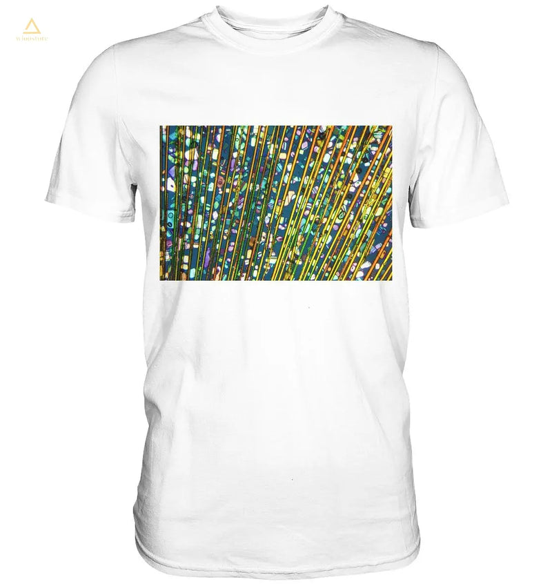 Mikrokristall Shirt mit Caesiumchlorid mit Magnesiumchlorid Design – echte Mikrofotografie