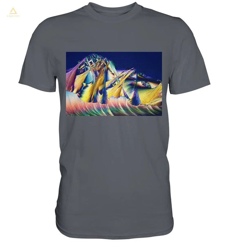 Mikrokristall Design Shirt mit GABA + Zucker Design – echte Mikrofotografie