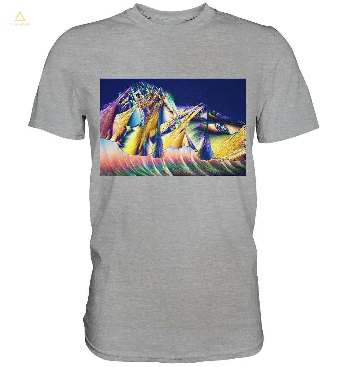 Mikrokristall Design Shirt mit GABA + Zucker Design – echte Mikrofotografie