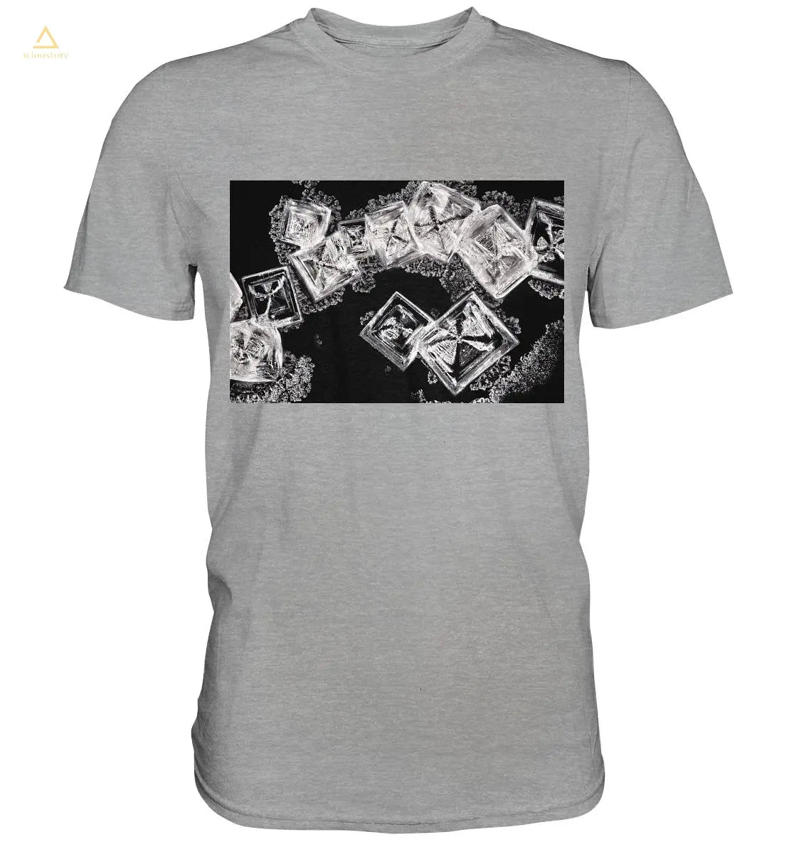 Kochsalz, Mikrokristalle im Dunkelfeld - Classic Shirt wioostore.de