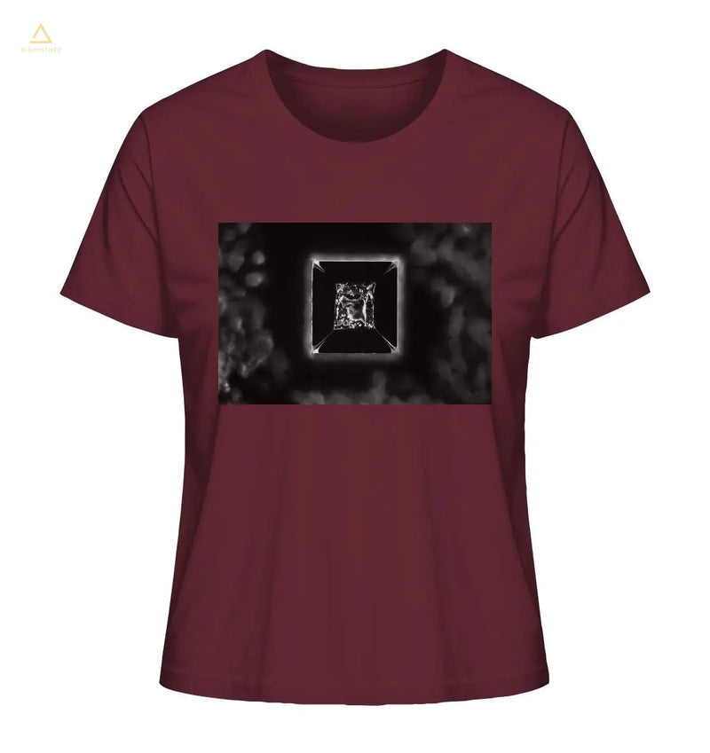 Mikrokristall Design Organic Shirt aus 100 % Bio-Baumwolle - Kochsalz, Mikrokristalle im Dunkelfeld