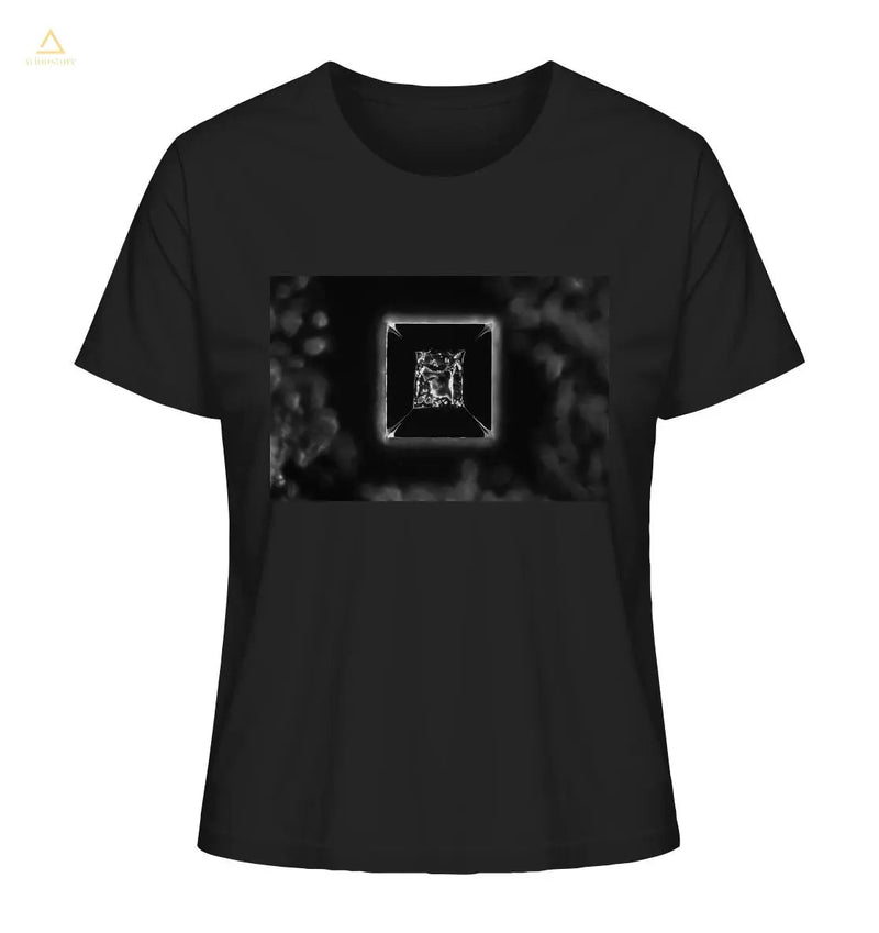 Mikrokristall Design Organic Shirt aus 100 % Bio-Baumwolle - Kochsalz, Mikrokristalle im Dunkelfeld