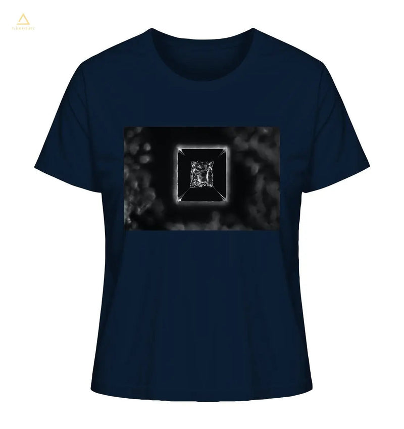 Mikrokristall Design Organic Shirt aus 100 % Bio-Baumwolle - Kochsalz, Mikrokristalle im Dunkelfeld