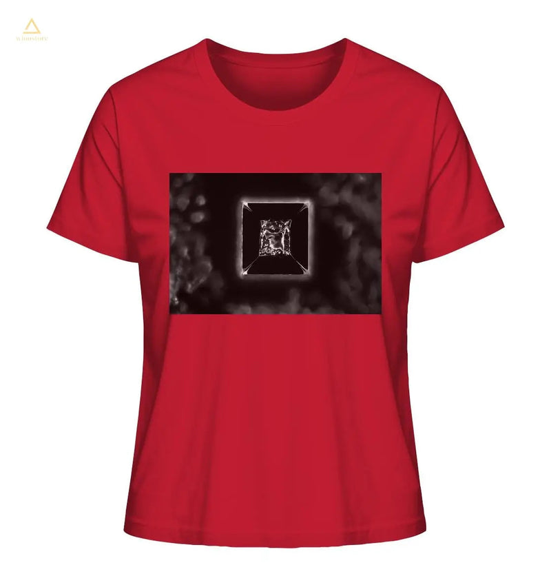Mikrokristall Design Organic Shirt aus 100 % Bio-Baumwolle - Kochsalz, Mikrokristalle im Dunkelfeld