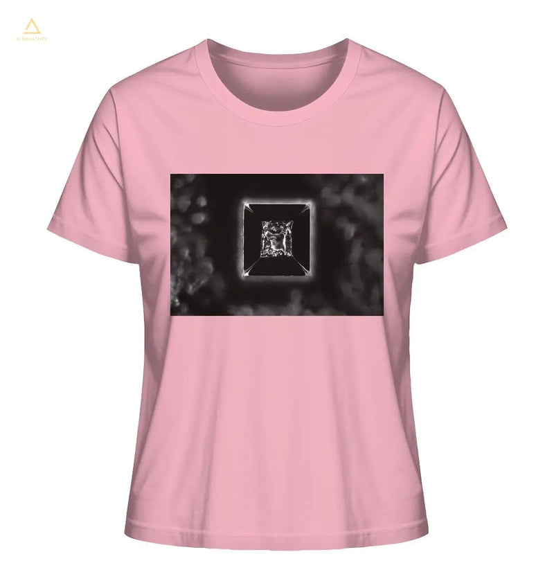 Mikrokristall Design Organic Shirt aus 100 % Bio-Baumwolle - Kochsalz, Mikrokristalle im Dunkelfeld