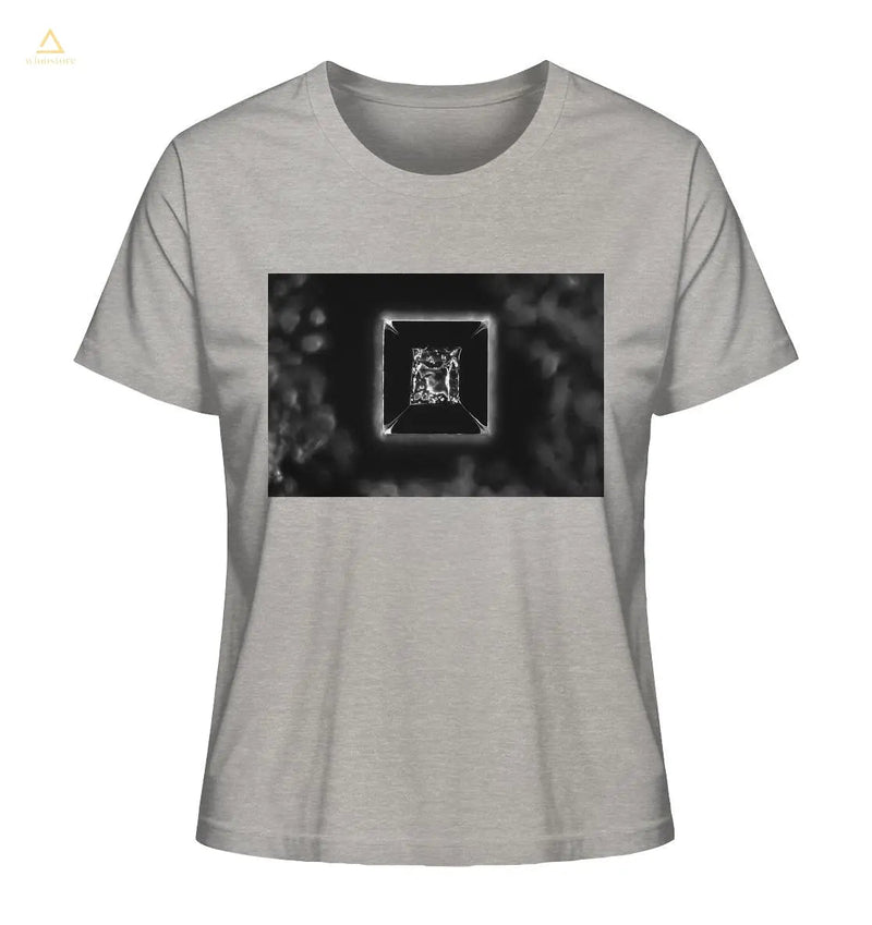 Mikrokristall Design Organic Shirt aus 100 % Bio-Baumwolle - Kochsalz, Mikrokristalle im Dunkelfeld