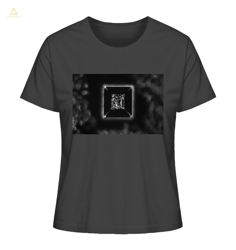 Mikrokristall Design Organic Shirt aus 100 % Bio-Baumwolle - Kochsalz, Mikrokristalle im Dunkelfeld