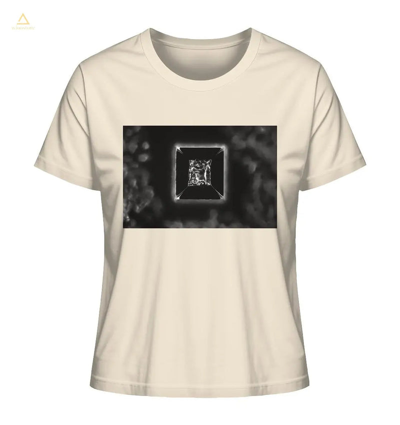 Mikrokristall Design Organic Shirt aus 100 % Bio-Baumwolle - Kochsalz, Mikrokristalle im Dunkelfeld