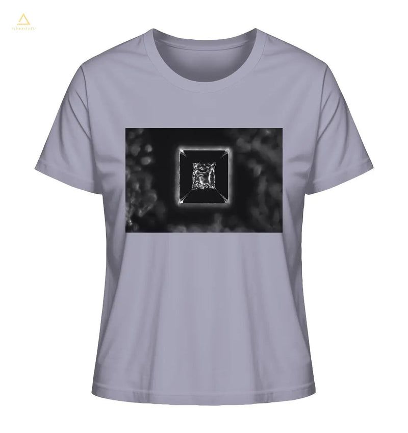 Mikrokristall Design Organic Shirt aus 100 % Bio-Baumwolle - Kochsalz, Mikrokristalle im Dunkelfeld
