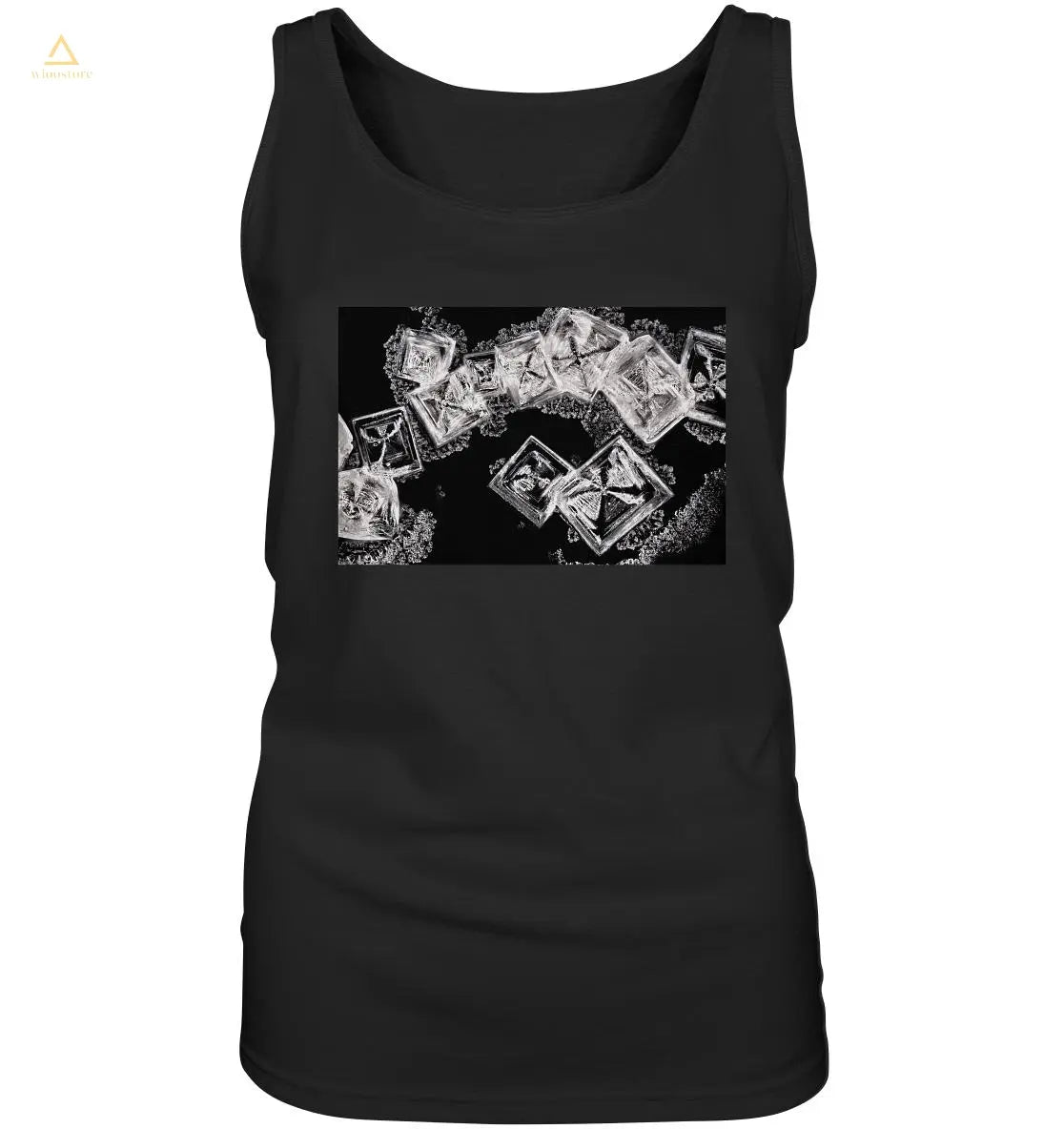 Kochsalz, Mikrokristalle im Dunkelfeld - Ladies Tank-Top wioostore