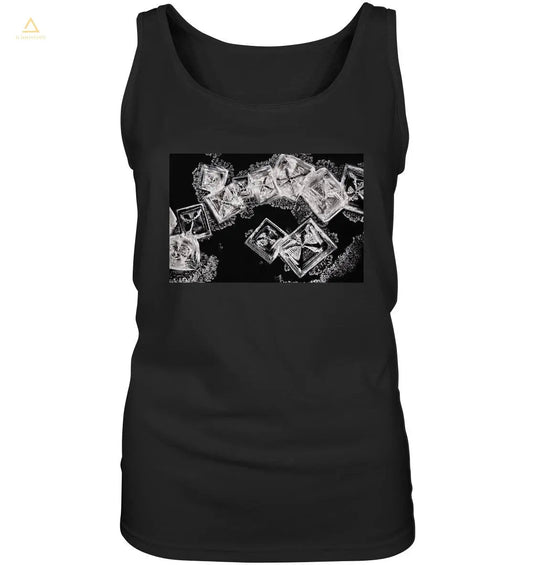 Kochsalz, Mikrokristalle im Dunkelfeld - Ladies Tank-Top wioostore