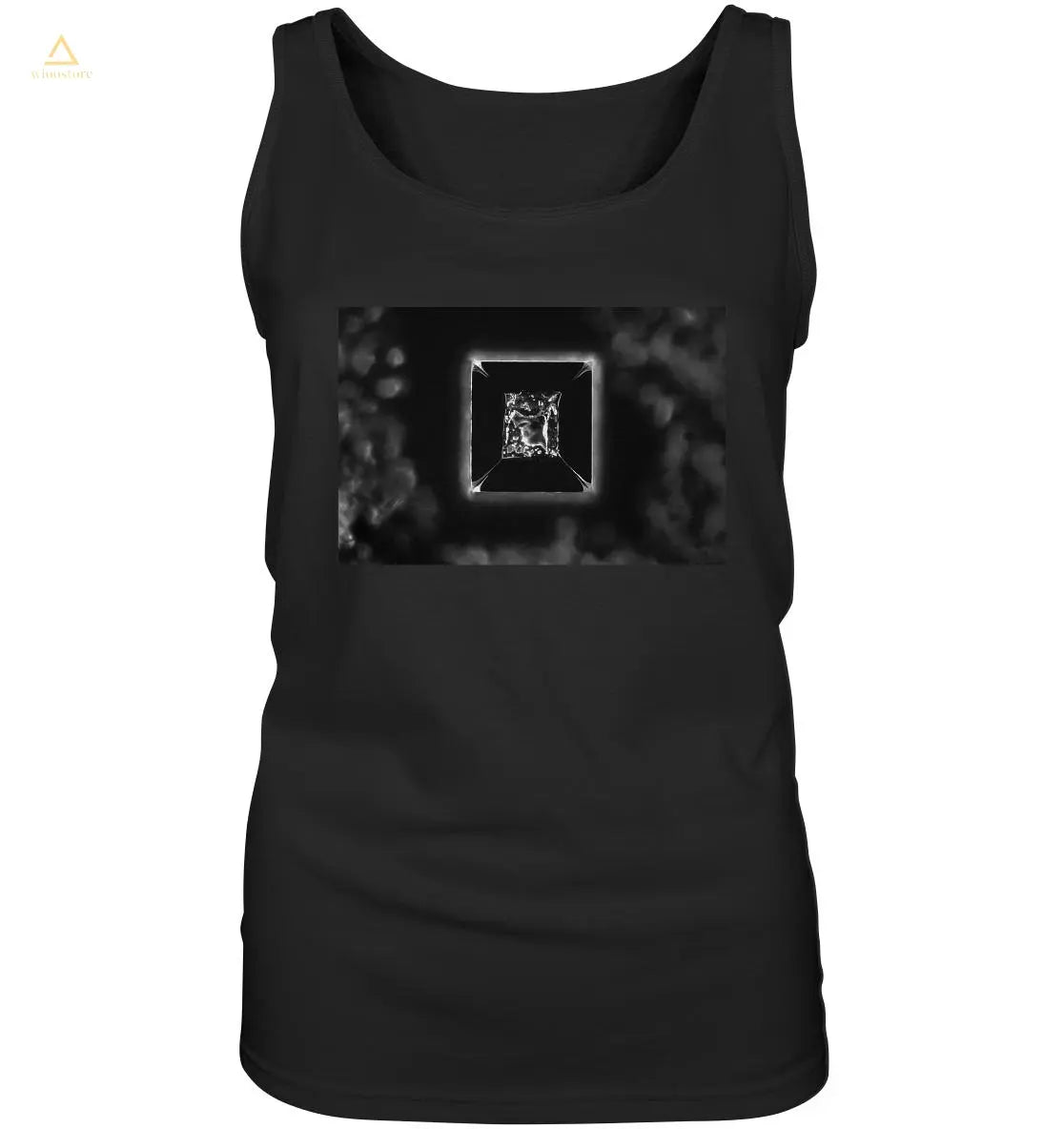 Kochsalz, Mikrokristalle im Dunkelfeld - Ladies Tank-Top wioostore