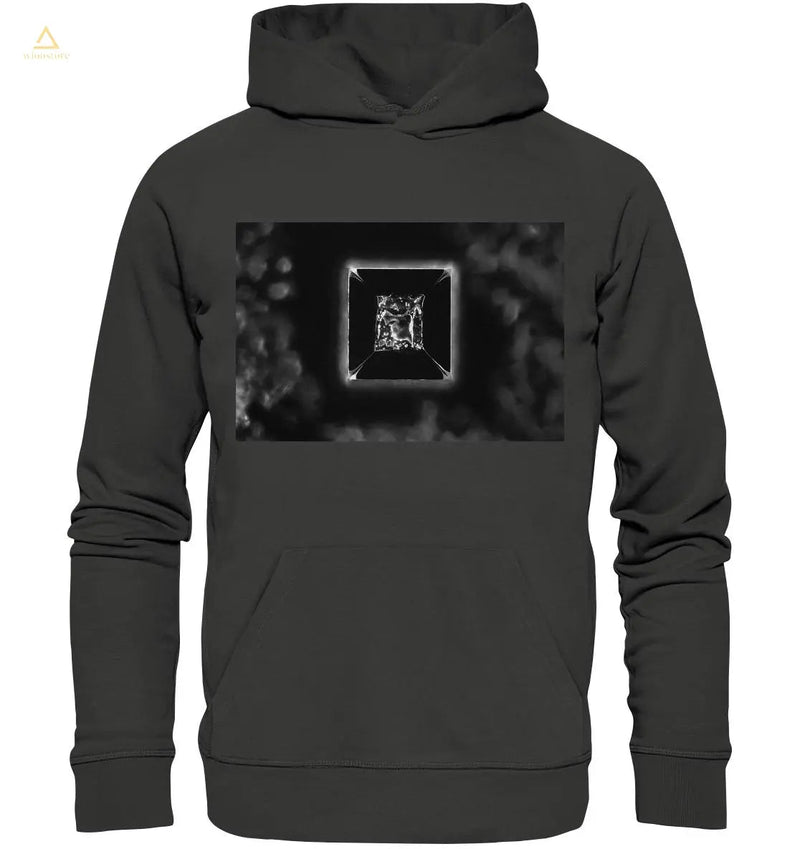Kochsalz, Mikrokristalle im Dunkelfeld - Premium Unisex Hoodie wioostore.de