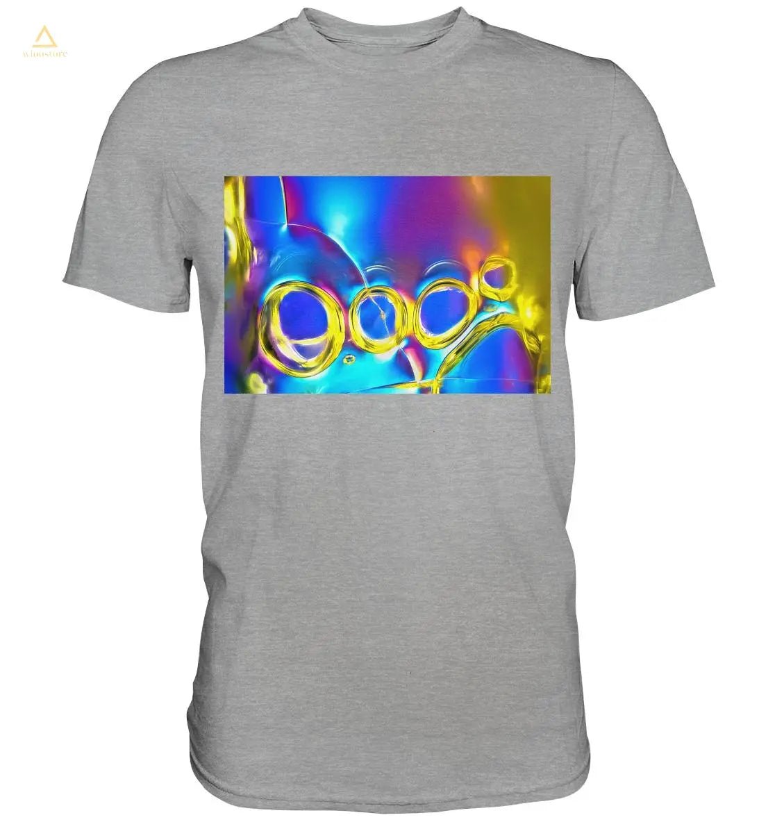 Mikrokristall Design Shirt – Optical Brightener in echter Mikrofotografie - wioostore.de - #unikat#