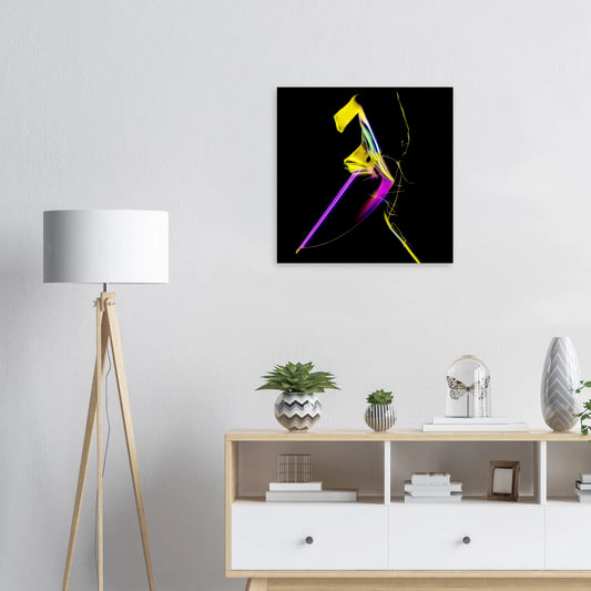 Zimtsäure als Mikrokristall-Wandbild auf Alu-Dibond – Motiv 2