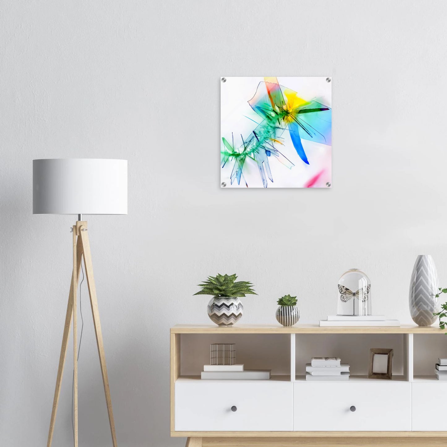 Benzoesäure als Mikrokristall-Wandbild auf Acrylglas – Motiv 1 – Produktansicht 5