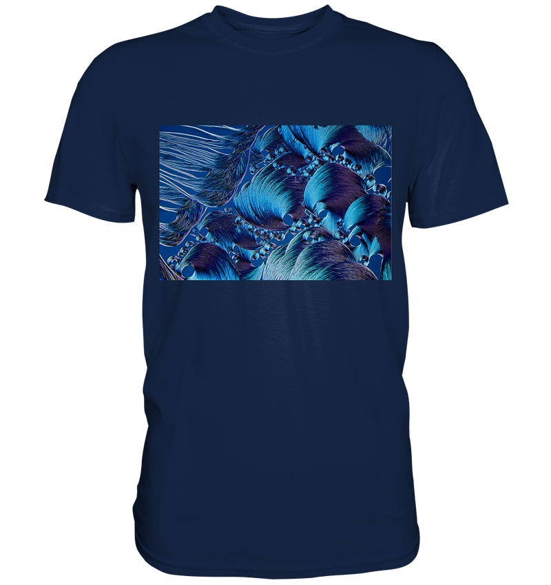 Mikrokristall Design Shirt mit Optical Brightener Design – echte Mikrofotografie