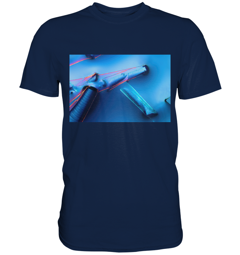 Mikrokristall Design Shirt mit Alaun mit Öl Design – echte Mikrofotografie