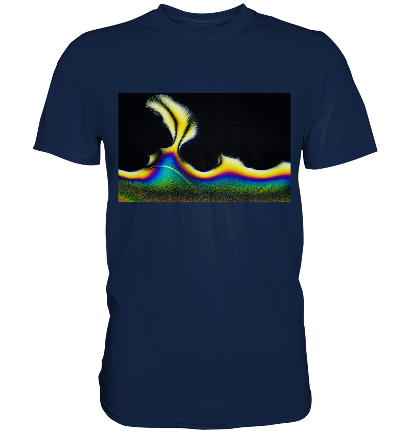 Mikrokristall Design Shirt mit Vitamin C Design – echte Mikrofotografie