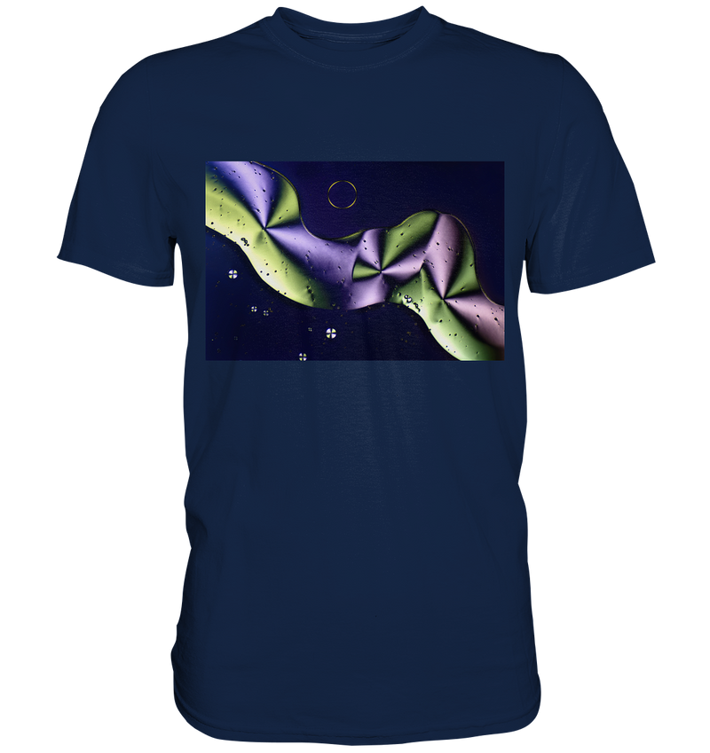 Mikrokristall Design Shirt mit Sorbit Design – echte Mikrofotografie