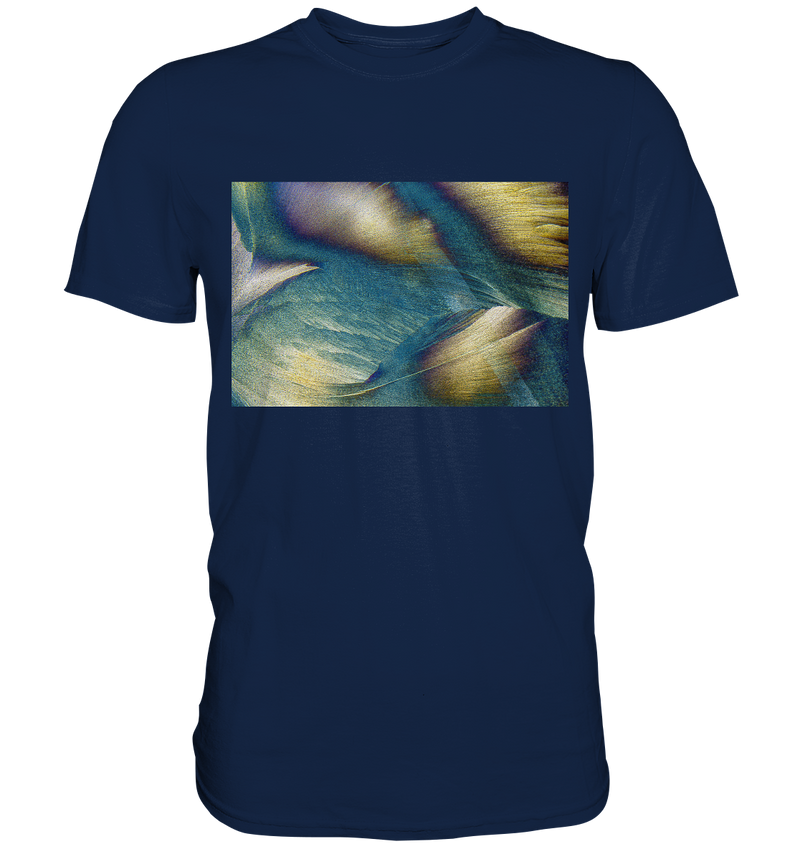 Mikrokristall Design Shirt mit Harnstoff mit Resorcin Design – echte Mikrofotografie