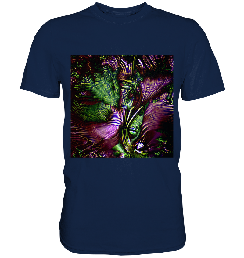 Mikrokristall Design Shirt mit Glycin Design – echte Mikrofotografie