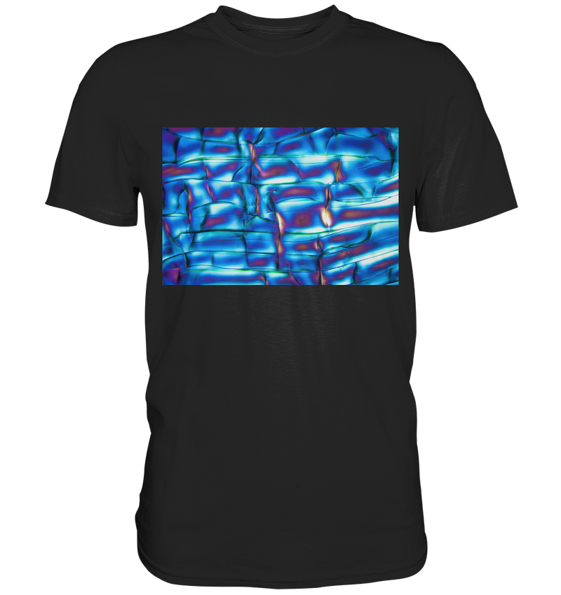 Mikrokristall Design Shirt mit Optical Brightener Design – echte Mikrofotografie