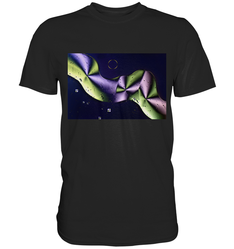 Mikrokristall Design Shirt mit Sorbit Design – echte Mikrofotografie