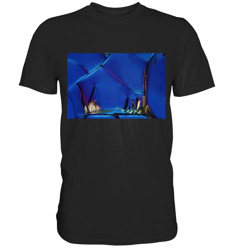 Mikrokristall Design Shirt mit Optical Brightener Design – echte Mikrofotografie