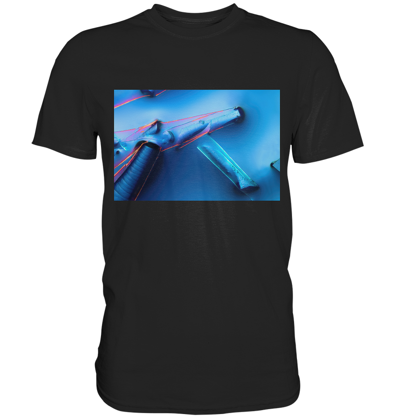 Mikrokristall Design Shirt mit Alaun mit Öl Design – echte Mikrofotografie