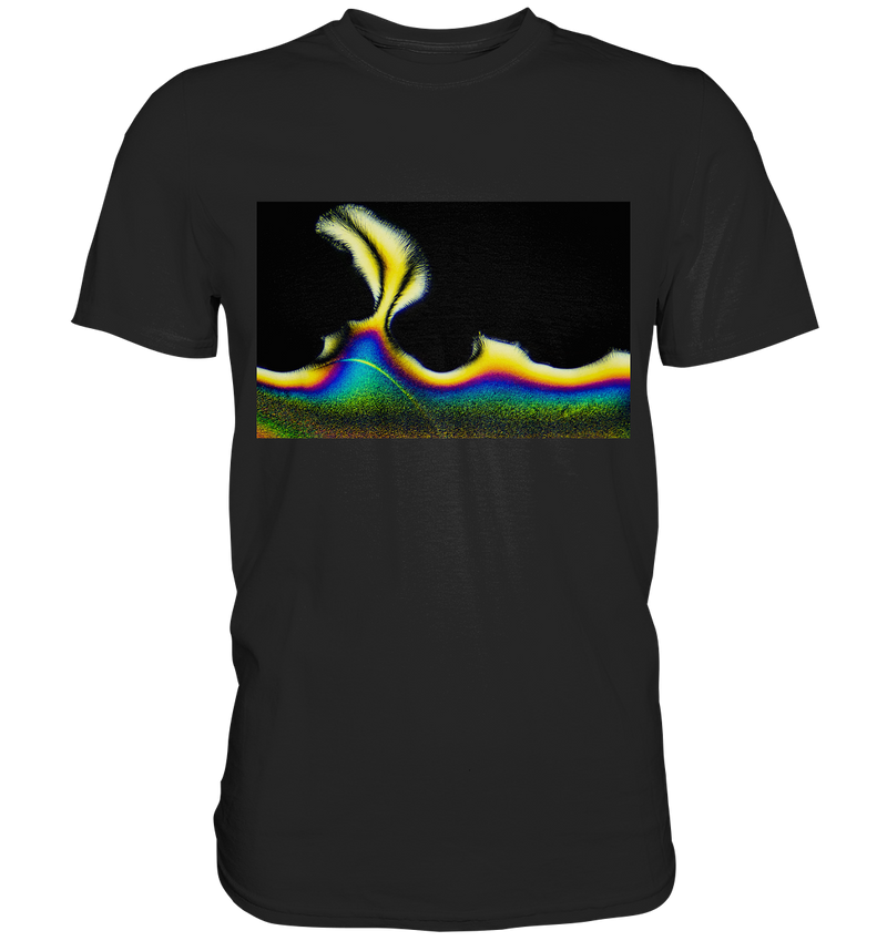 Mikrokristall Design Shirt mit Vitamin C Design – echte Mikrofotografie