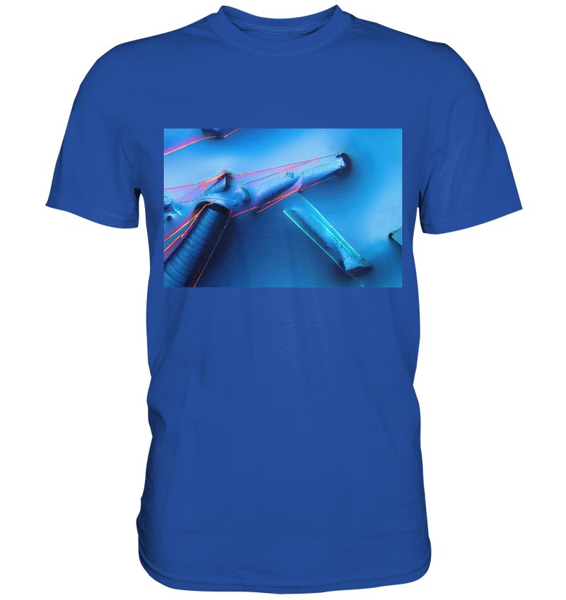 Mikrokristall Design Shirt mit Alaun mit Öl Design – echte Mikrofotografie